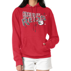 Cincinnati Reds Starter Women's Fireworks Fleece Tri-Blend Pullover Hoodie Outlet