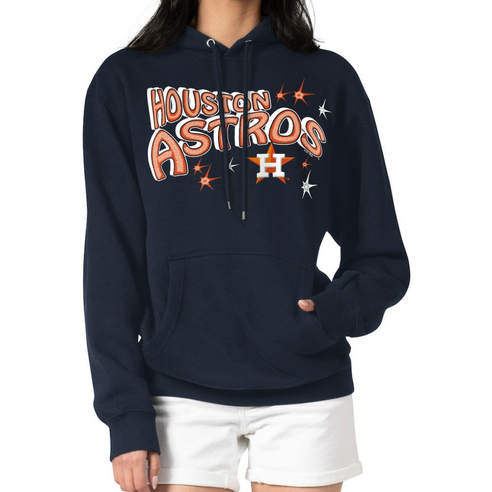 Houston Astros Starter Women's Fireworks Fleece Tri-Blend Pullover Hoodie Online