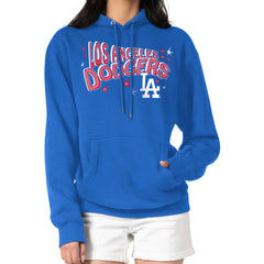 Los Angeles Dodgers Starter Women's Fireworks Fleece Tri-Blend Pullover Hoodie for sale