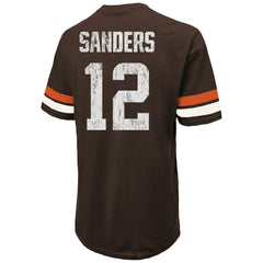 Shedeur Sanders Cleveland Browns Majestic Threads 2025 NFL Draft Oversized T-Shirt - Brown - NFL