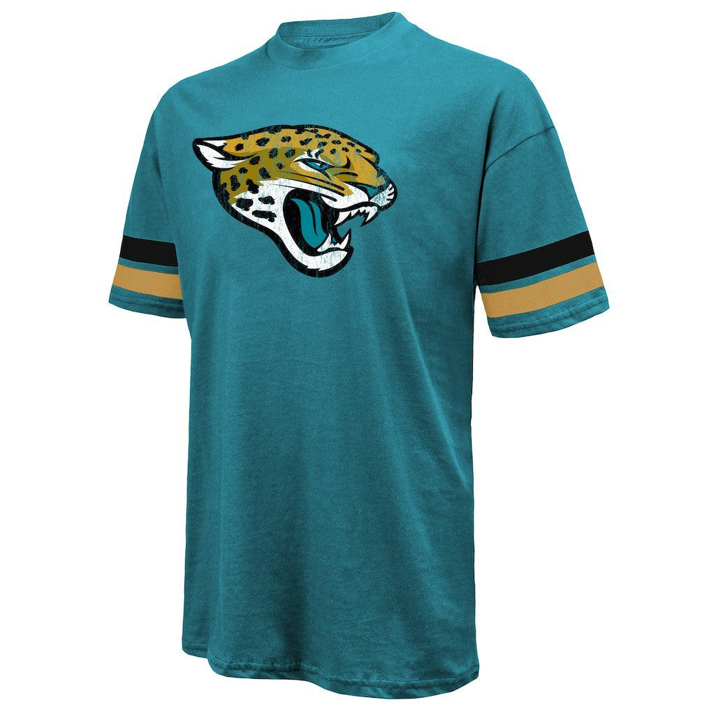 Travis Hunter Jacksonville Jaguars Majestic Threads 2025 NFL Draft First Round Pick Oversized T-Shirt - Teal - NFL