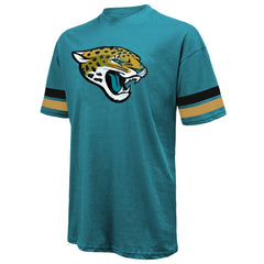 Travis Hunter Jacksonville Jaguars Majestic Threads 2025 NFL Draft First Round Pick Oversized T-Shirt - Teal - NFL