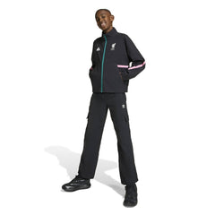 Adidas - Liverpool Youth 2025/26 Club Anthem Full-Zip Jacket - Black