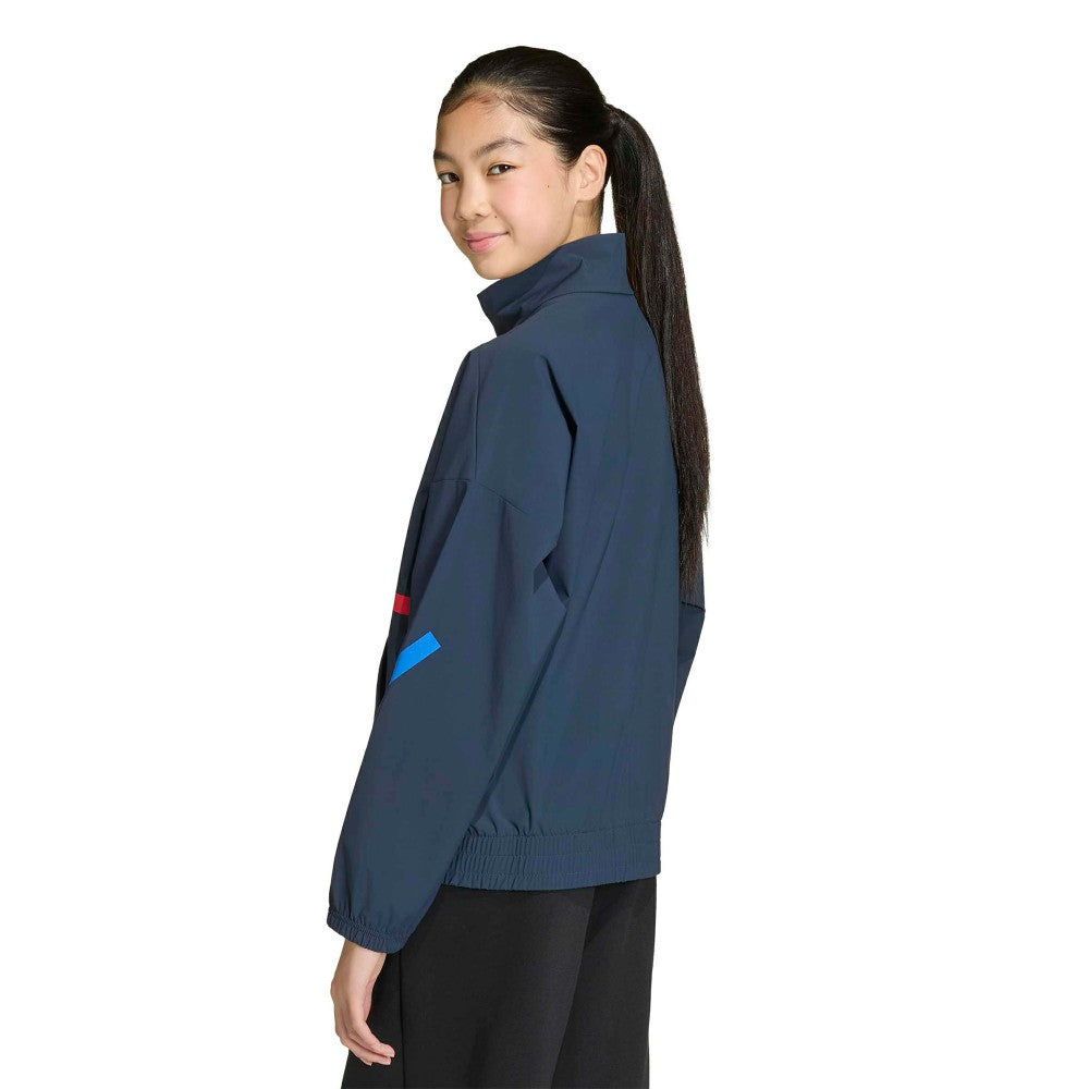 Adidas - Arsenal Youth 2025/26 Club Anthem Full-Zip Jacket - Navy