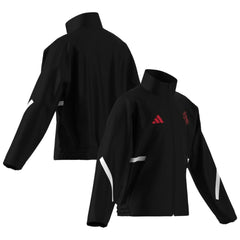 Adidas - Manchester United Youth 2025/26 Club Anthem Full-Zip Jacket - Black