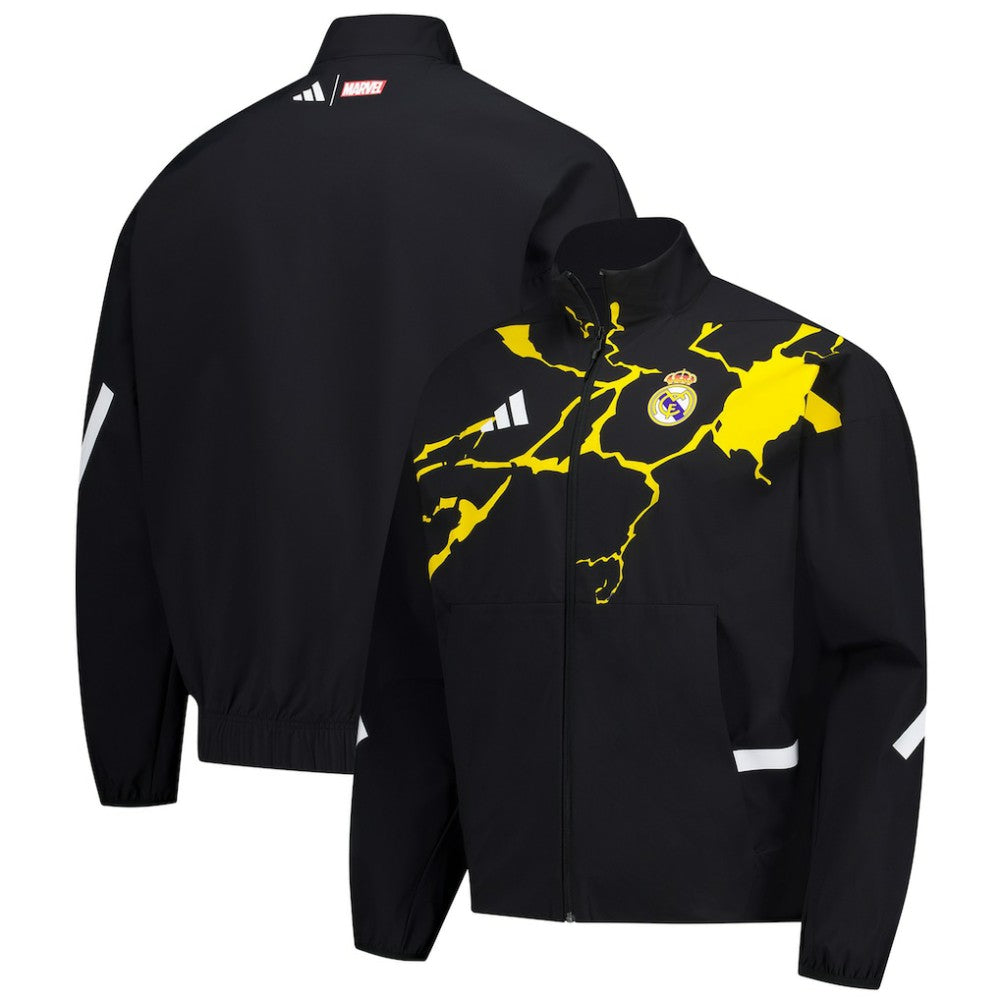 Adidas - Real Madrid x Marvel Anthem Full-Zip Jacket - Black