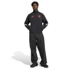 Adidas - Manchester United 2025/26 Club Anthem Full-Zip Jacket - Black