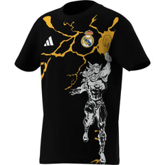 Adidas - Real Madrid x Marvel Youth Graphic T-Shirt - Black