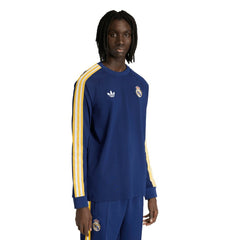 Adidas - Real Madrid Originals Culturewear Originals Long Sleeve T-Shirt - Navy