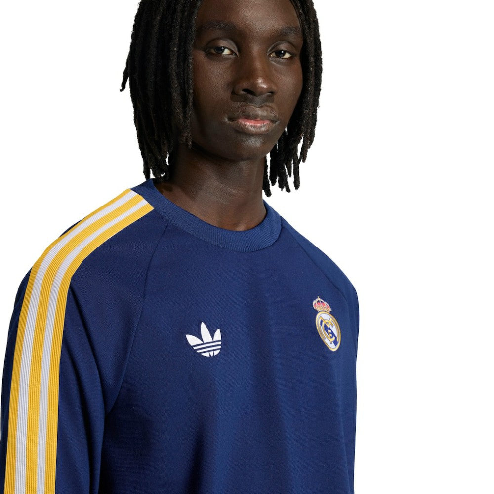 Adidas - Real Madrid Originals Culturewear Originals Long Sleeve T-Shirt - Navy