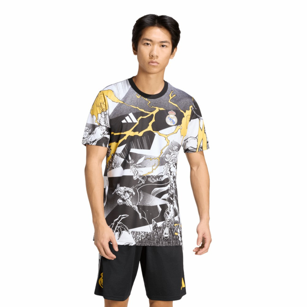 Adidas - Real Madrid x Marvel AEROREADY 2025/26 Pre-Match Top - White