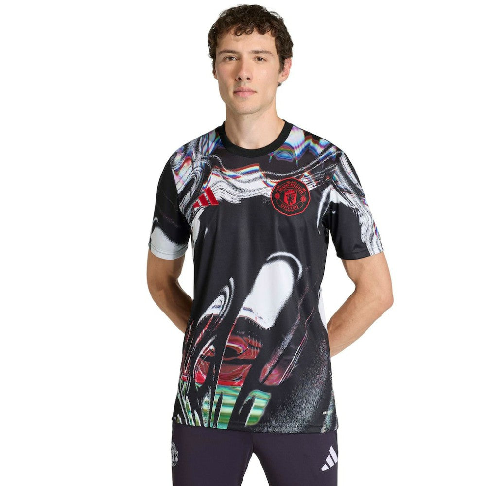 Adidas - Manchester United 2025/26 Pre-Match Training Jersey - Black