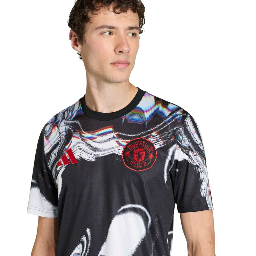 Adidas - Manchester United 2025/26 Pre-Match Training Jersey - Black