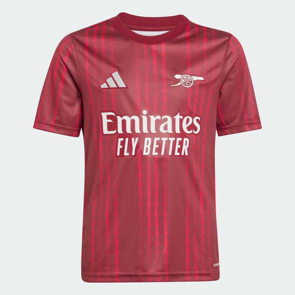 Adidas - Arsenal Youth 2025/26 Pre-Match Training Jersey - Red