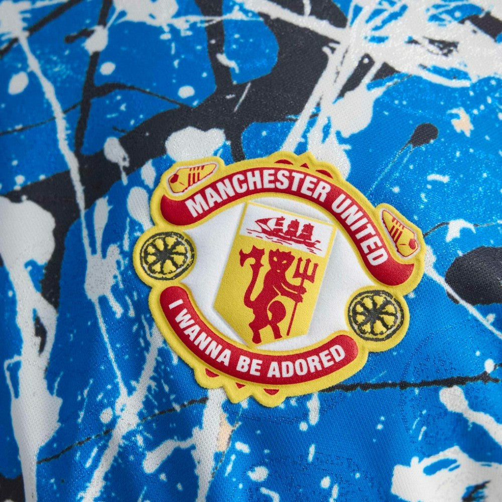 Adidas - Manchester United X Stone Roses Replica Jersey - Blue