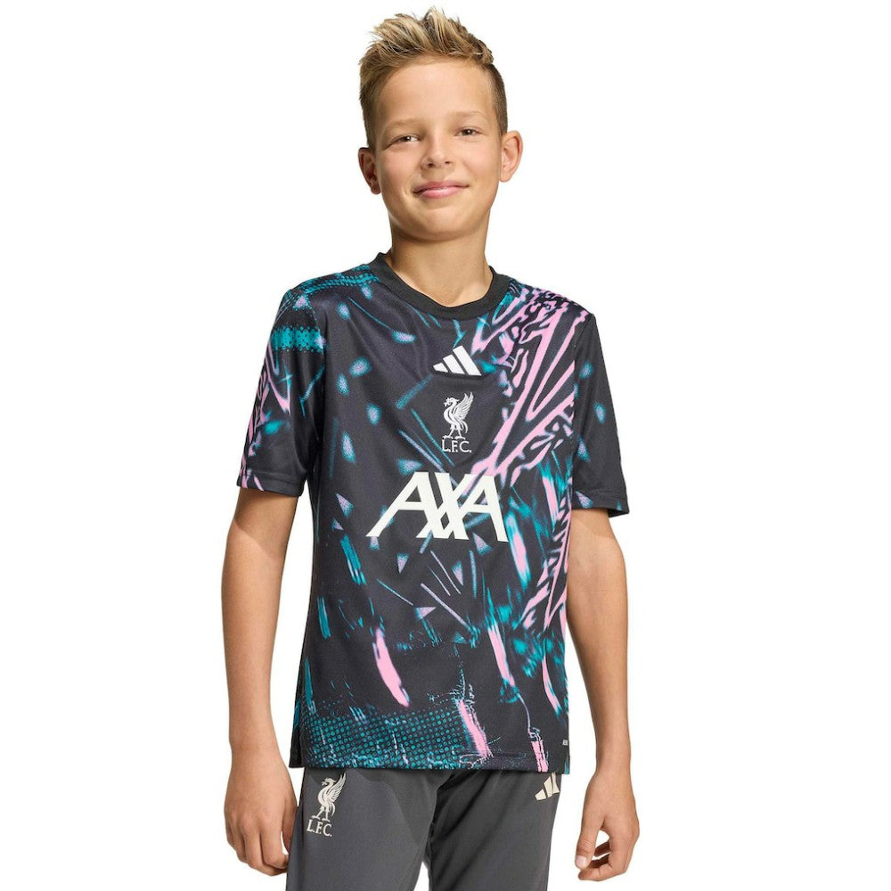 Adidas - Liverpool Youth 2025/26 Pre-Match Training Jersey - Black