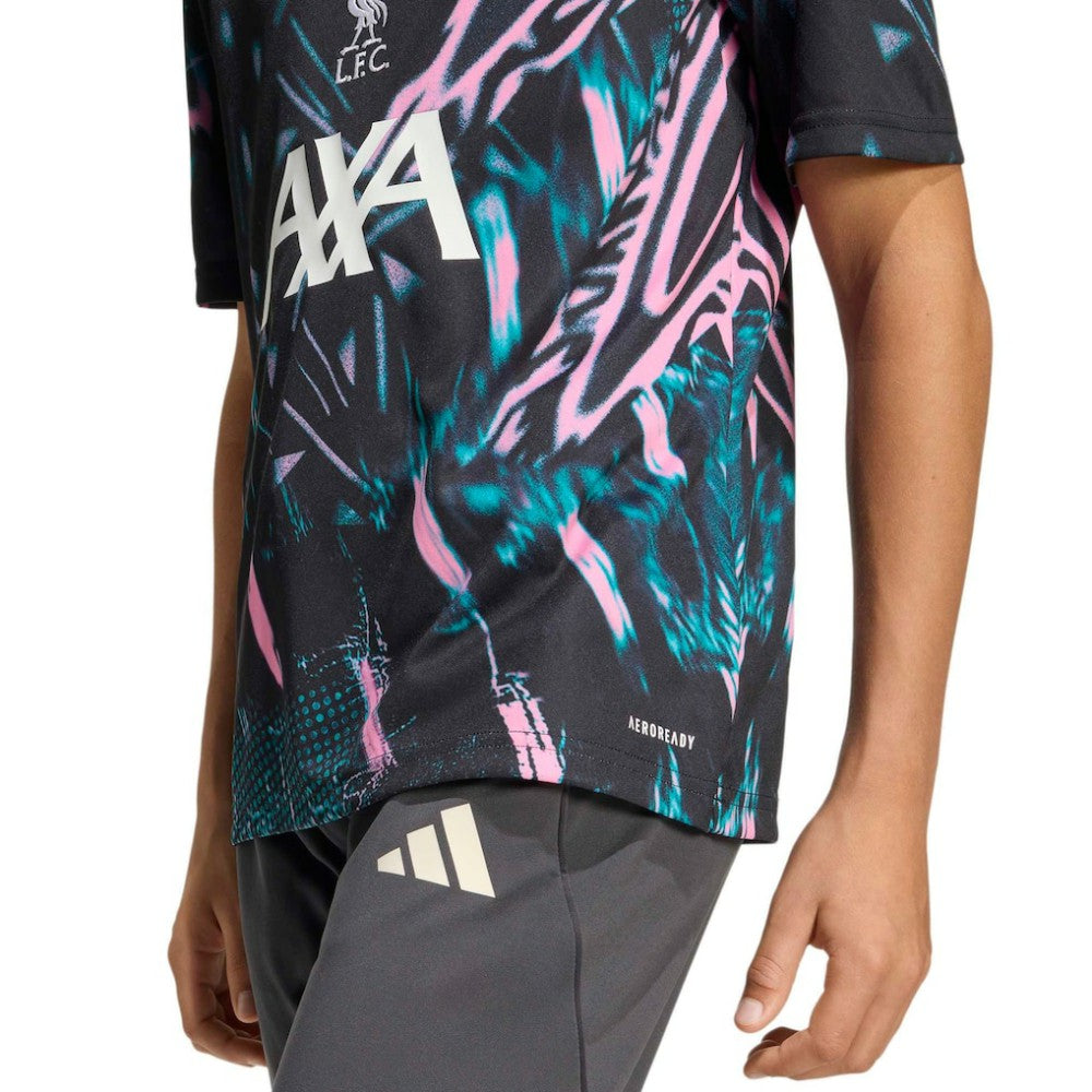 Adidas - Liverpool Youth 2025/26 Pre-Match Training Jersey - Black