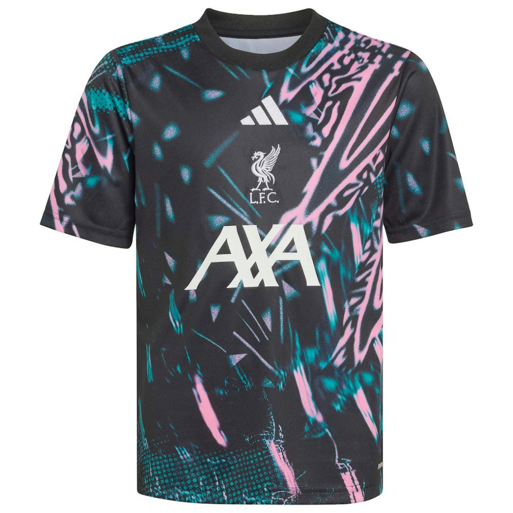 Adidas - Liverpool Youth 2025/26 Pre-Match Training Jersey - Black