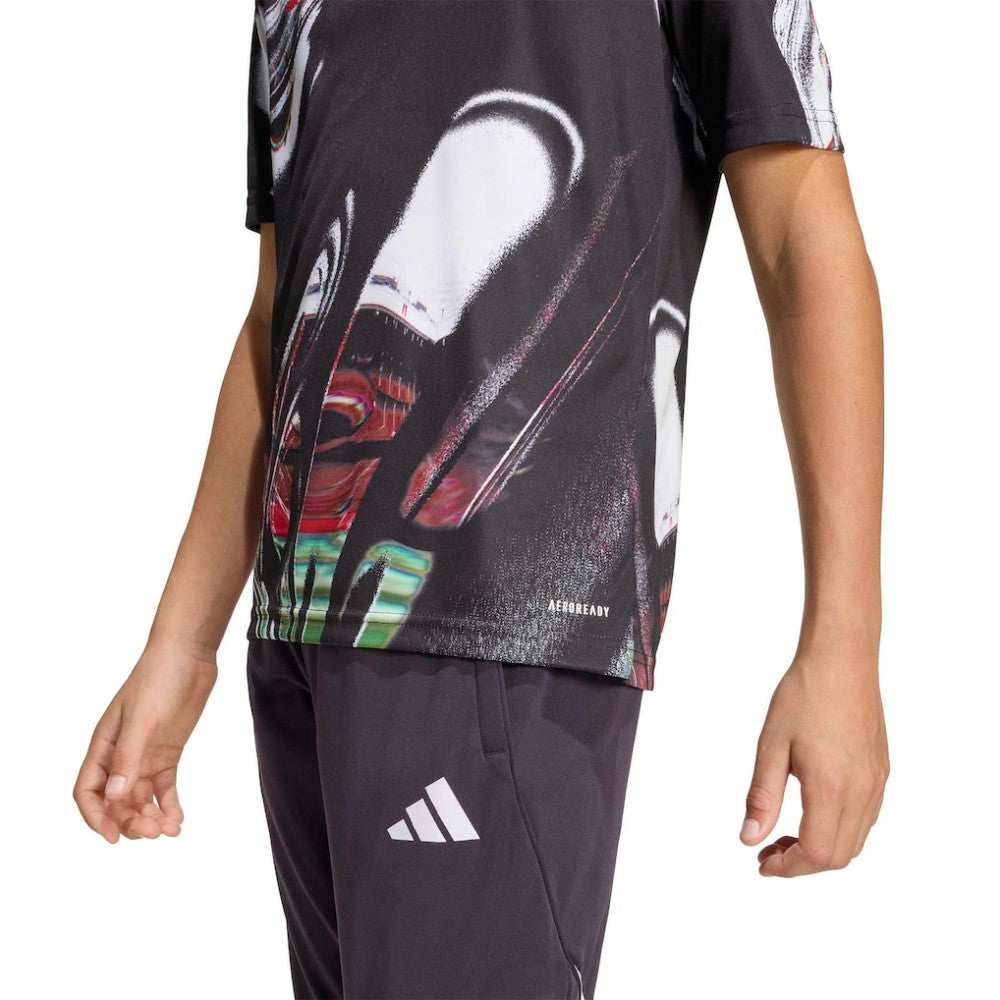 Adidas - Manchester United Youth 2025/26 Pre-Match Training Jersey - Black