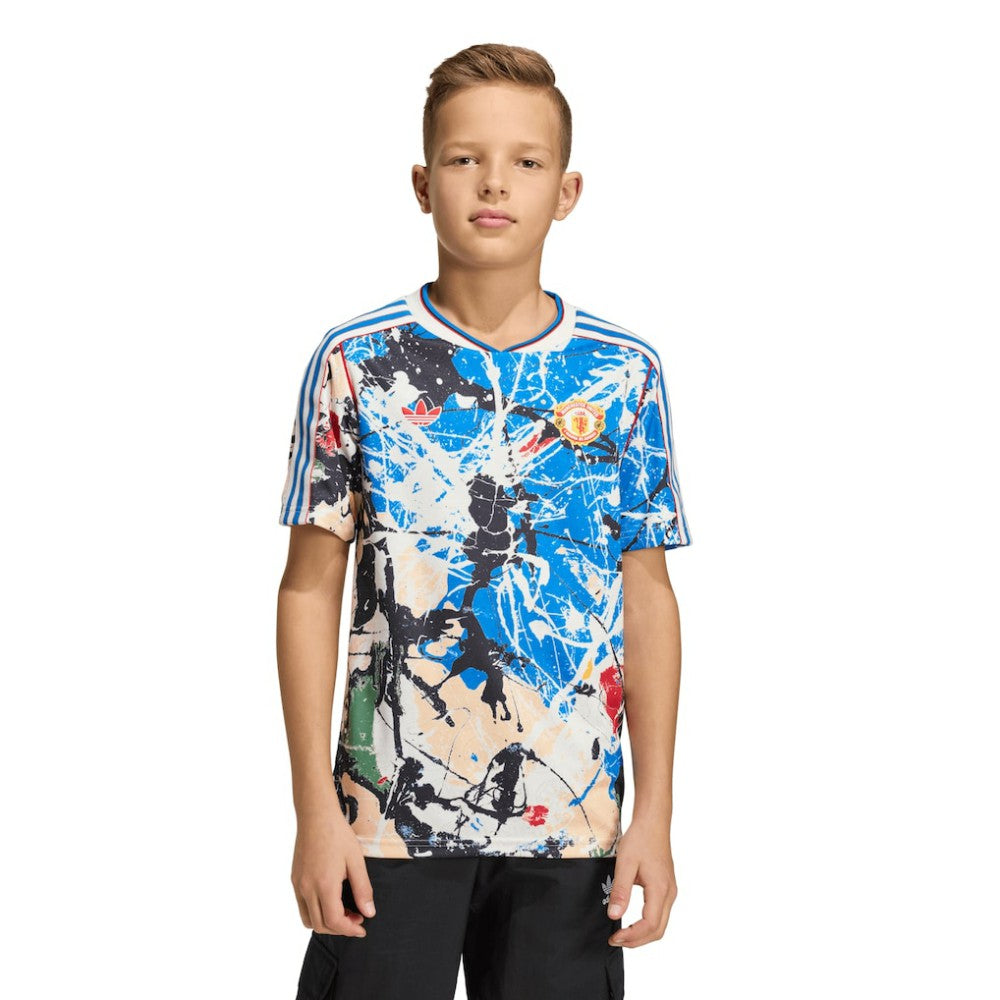 Adidas - Manchester United X Stone Roses Youth Replica Jersey - Blue