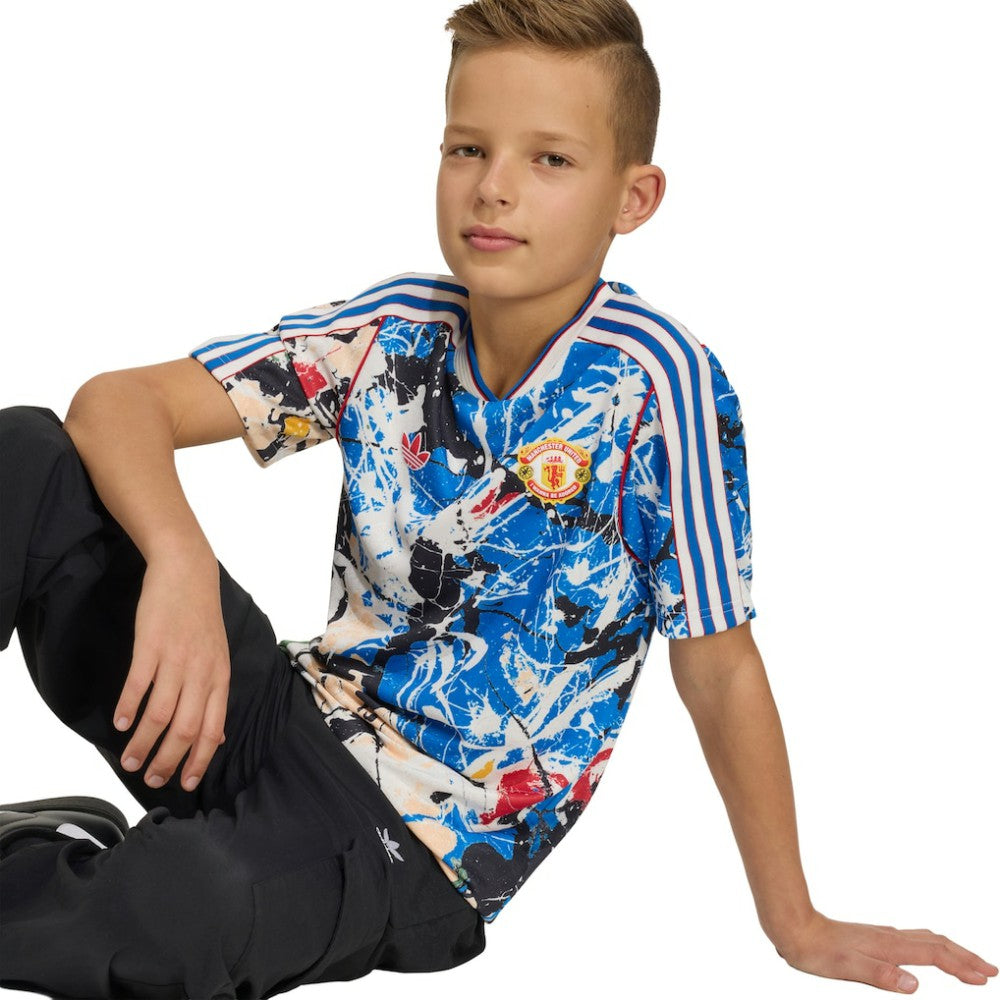 Adidas - Manchester United X Stone Roses Youth Replica Jersey - Blue