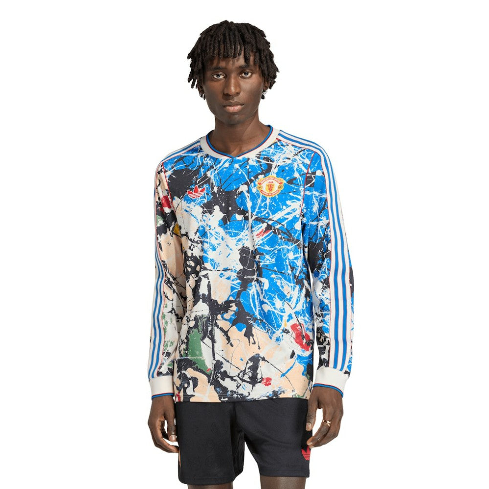 Adidas - Manchester United X Stone Roses Long Sleeve Replica Jersey - Blue