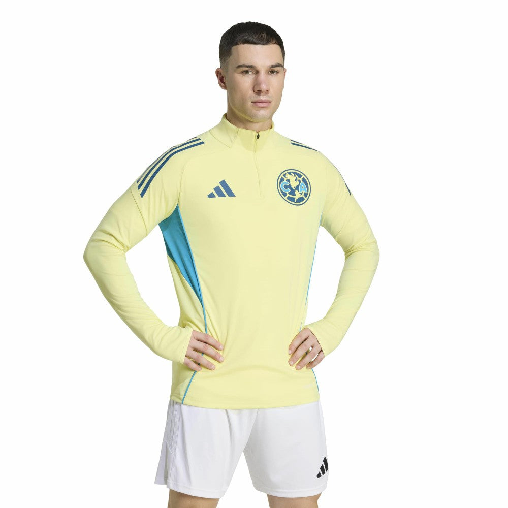 Adidas - Club America Tiro 2025/26 AEROREADY Raglan Full-Zip Training Top - Yellow