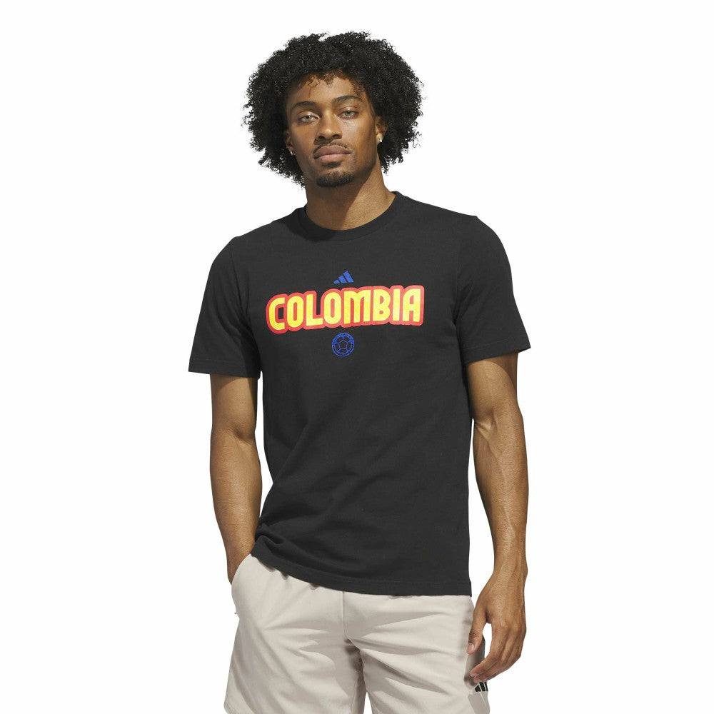 Adidas - Colombia National Team Jersey Hook T-Shirt - Black