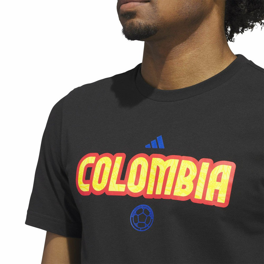 Adidas - Colombia National Team Jersey Hook T-Shirt - Black