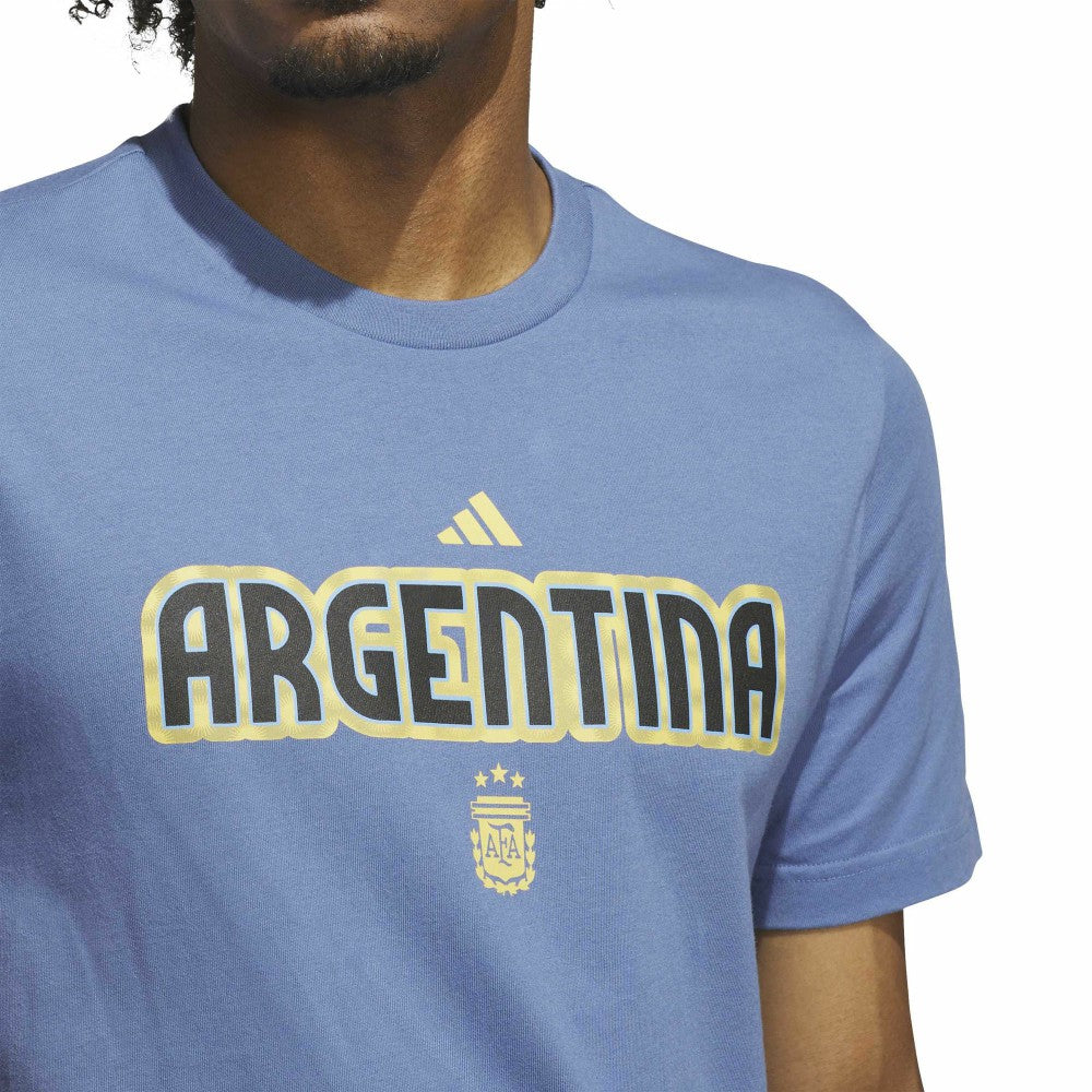 Adidas - Argentina National Team Jersey Hook T-Shirt - Blue