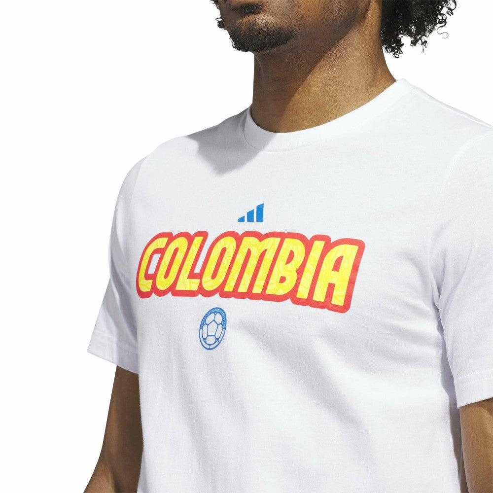 Adidas - Colombia National Team Jersey Hook T-Shirt - White