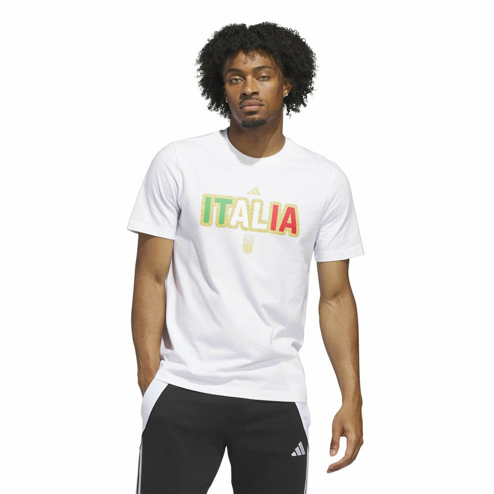 Adidas - Italy National Team Jersey Hook T-Shirt - White