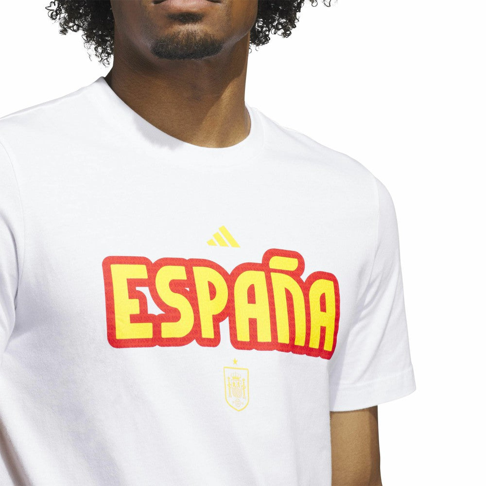 Adidas - Spain National Team Jersey Hook T-Shirt - White