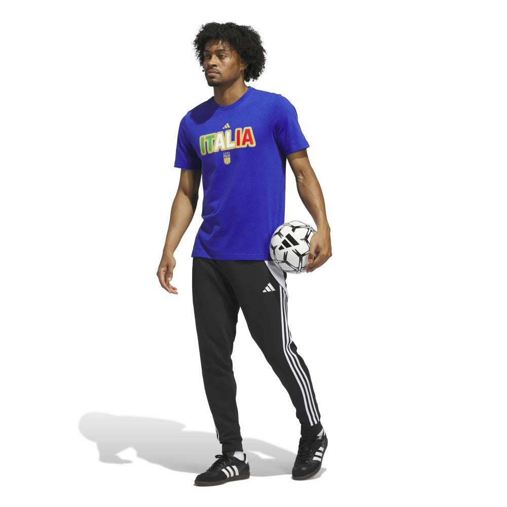 Adidas - Italy National Team Jersey Hook T-Shirt - Blue