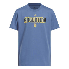 Adidas - Argentina National Team Youth Jersey Hook T-Shirt - Blue