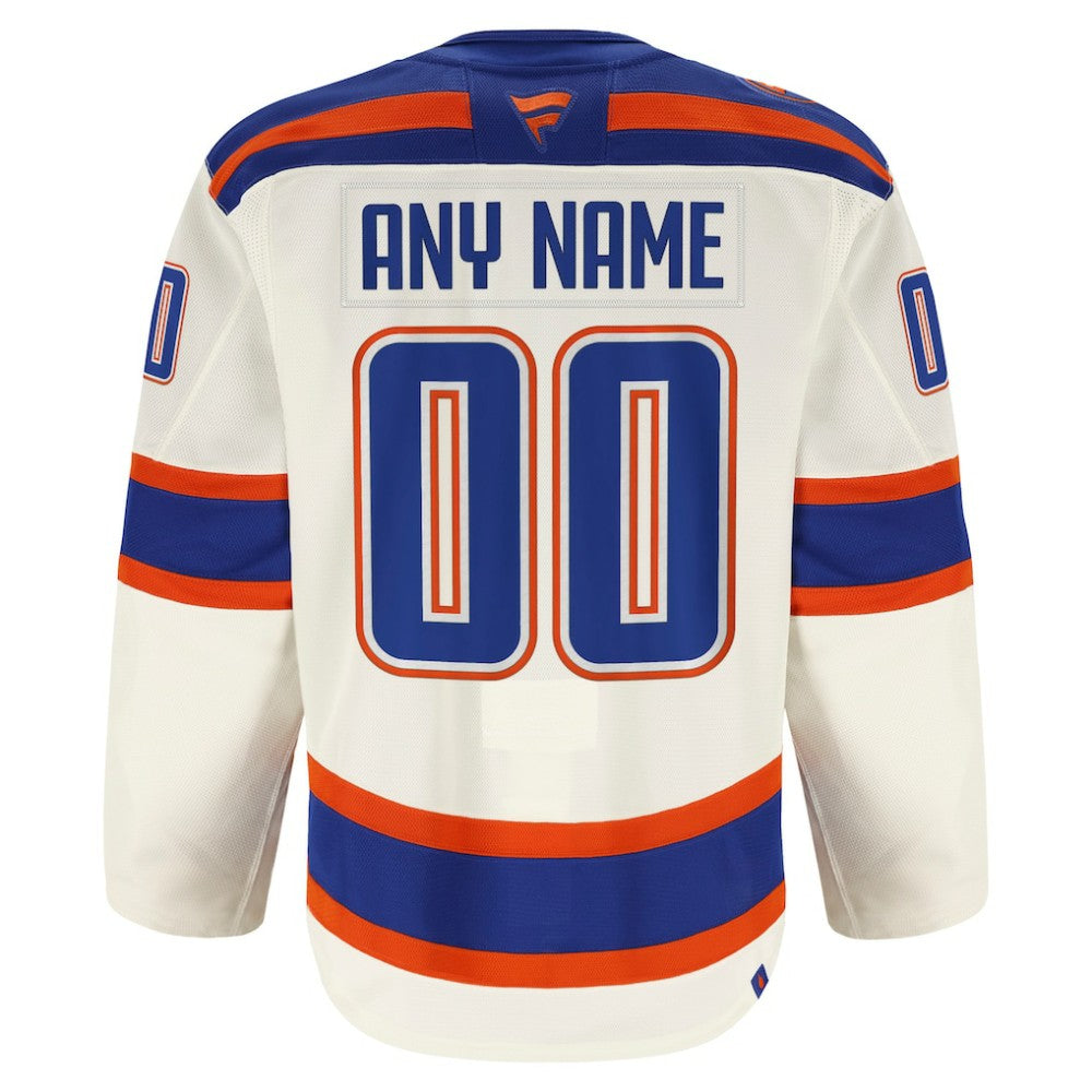 Edmonton Oilers Fanatics Alternate Authentic Pro Custom Jersey - Light Beige | Fanatics Lifestyle