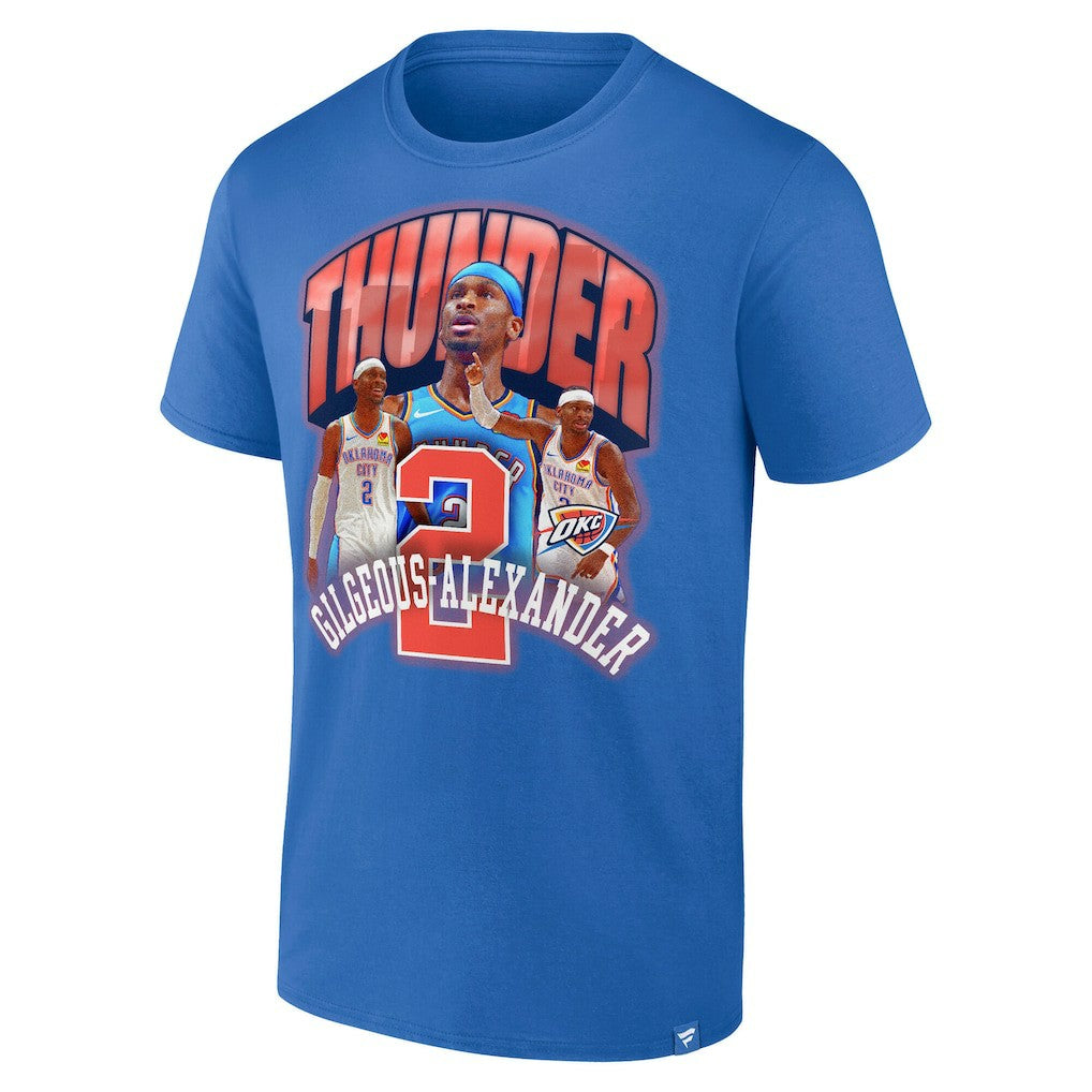 Shai Gilgeous-Alexander Oklahoma City Thunder Quick Pass T-Shirt Blue