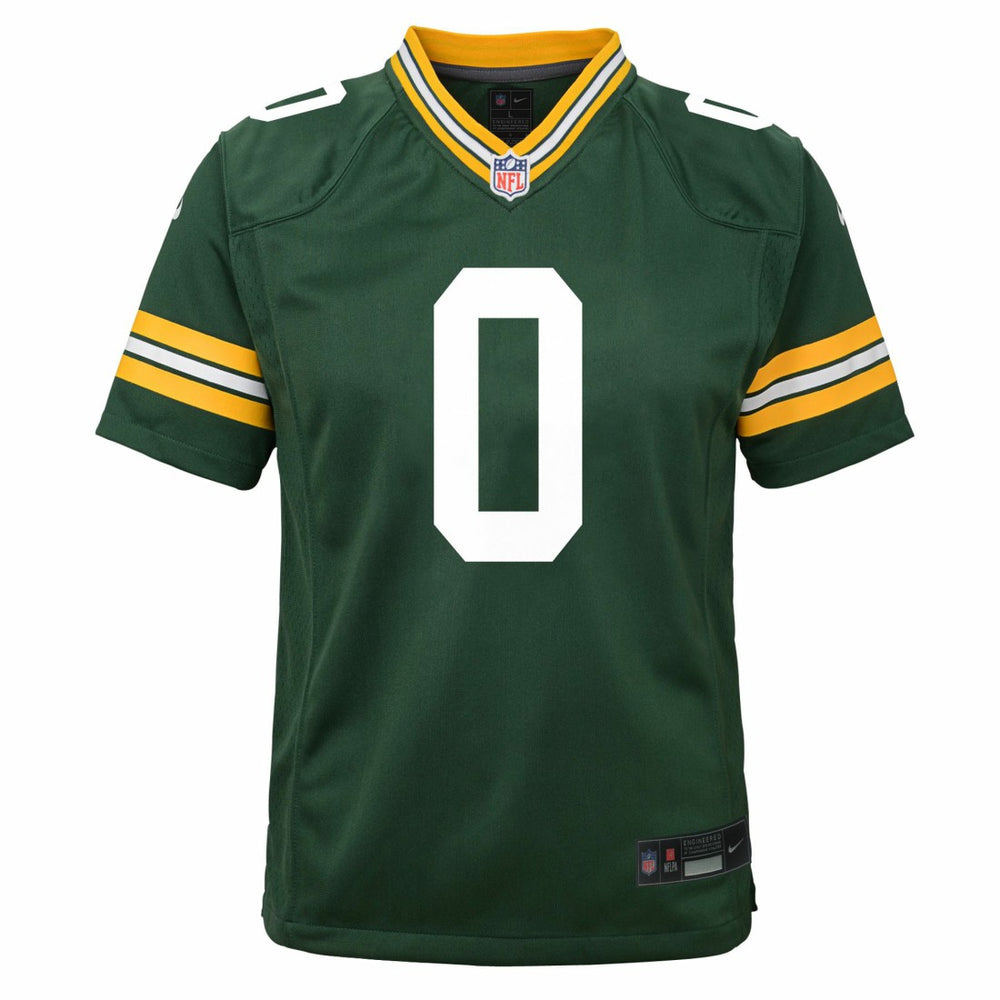 Matthew Golden Green Bay Packers Youth Team Game Jersey - Green - Nike