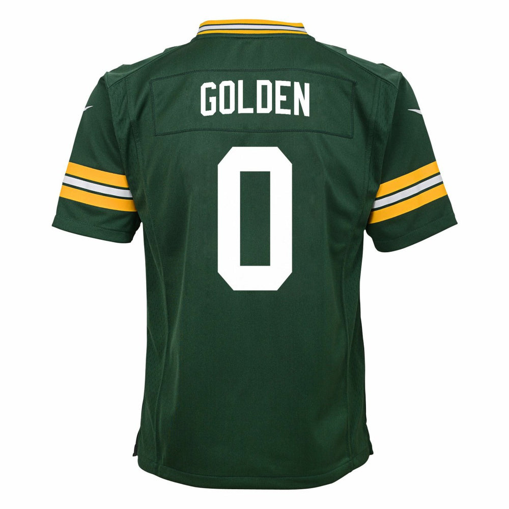 Matthew Golden Green Bay Packers Youth Team Game Jersey - Green - Nike
