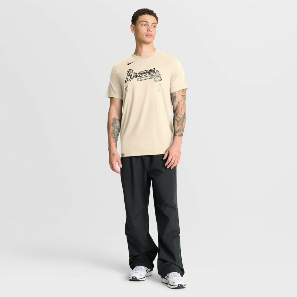 Atlanta Braves Nike Wordmark Tri-Blend T-Shirt Discount