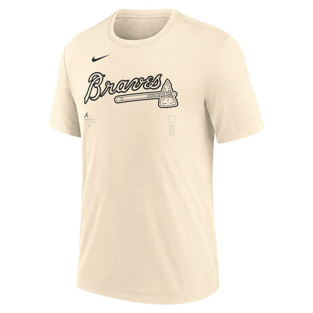 Atlanta Braves Nike Wordmark Tri-Blend T-Shirt Discount