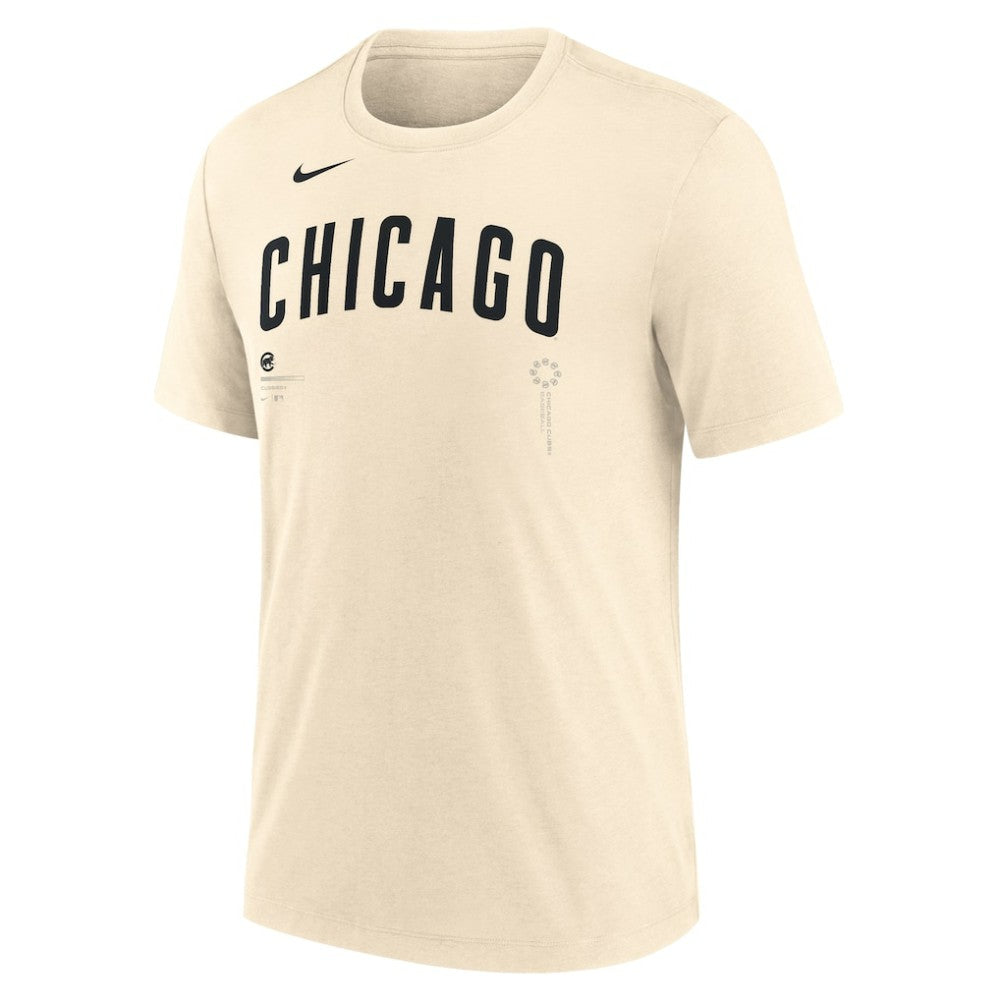Chicago Cubs Nike Wordmark Tri-Blend T-Shirt for sale