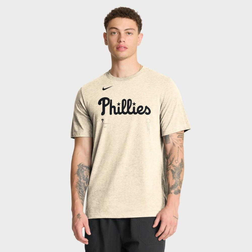 Philadelphia Phillies Nike Wordmark Tri-Blend T-Shirt Discount