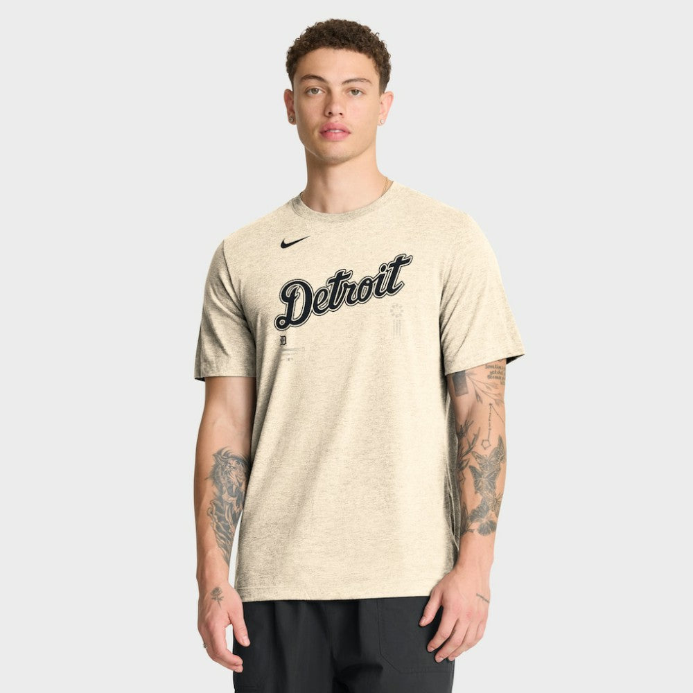 Detroit Tigers Nike Wordmark Tri-Blend T-Shirt Discount