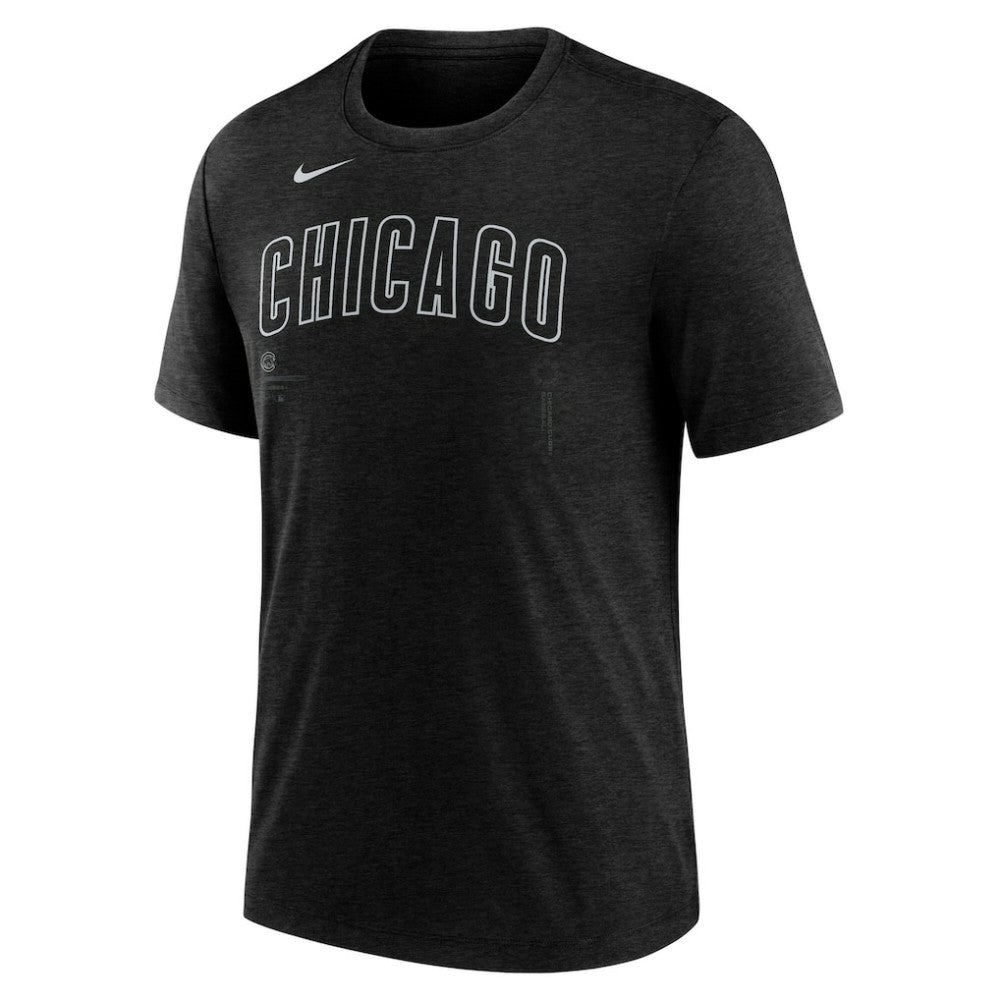 Chicago Cubs Nike Wordmark Tri-Blend T-Shirt Discount