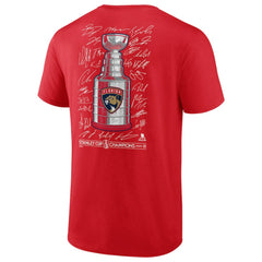 Florida Panthers Fanatics 2025 Stanley Cup Champions Signature Roster T-Shirt - Red | Fanatics discount