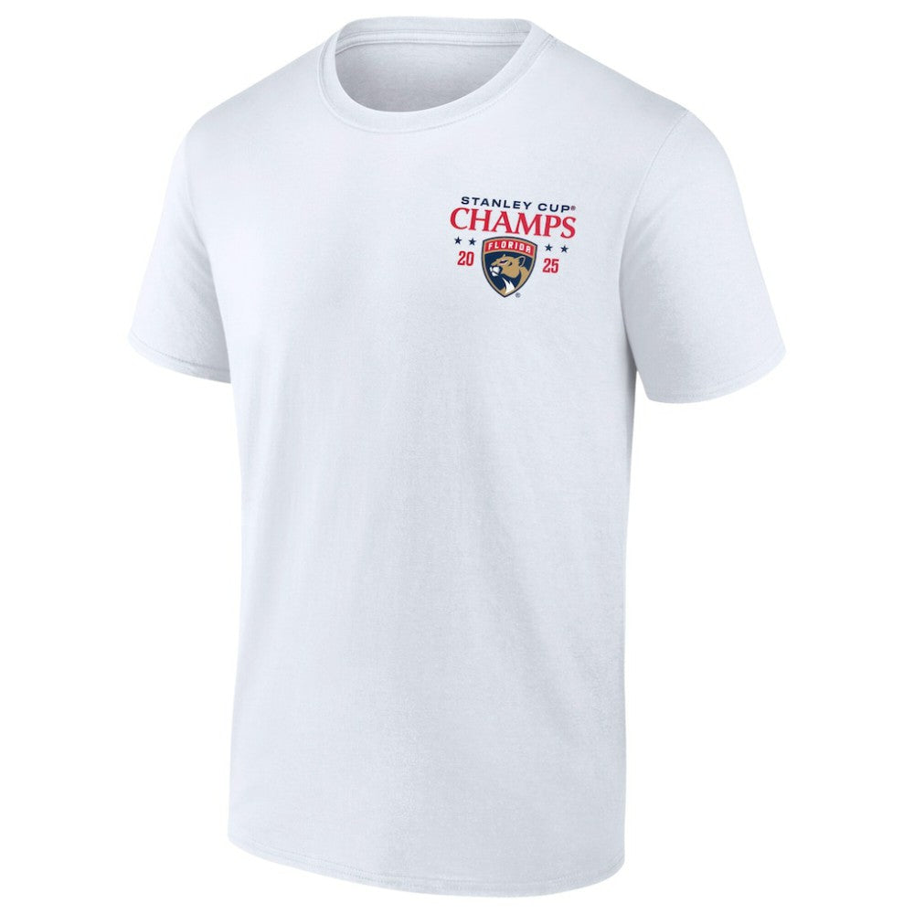 Florida Panthers Fanatics 2025 Stanley Cup Champions Jersey Roster T-Shirt - White | Fanatics Lifestyle