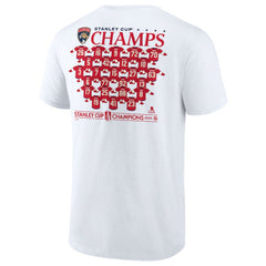 Florida Panthers Fanatics 2025 Stanley Cup Champions Jersey Roster T-Shirt - White | Fanatics Lifestyle