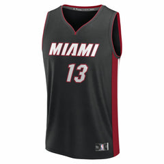 Fanatics Bam Adebayo Miami Heat Youth Fast Break Replica Player Jersey Black Icon Edition