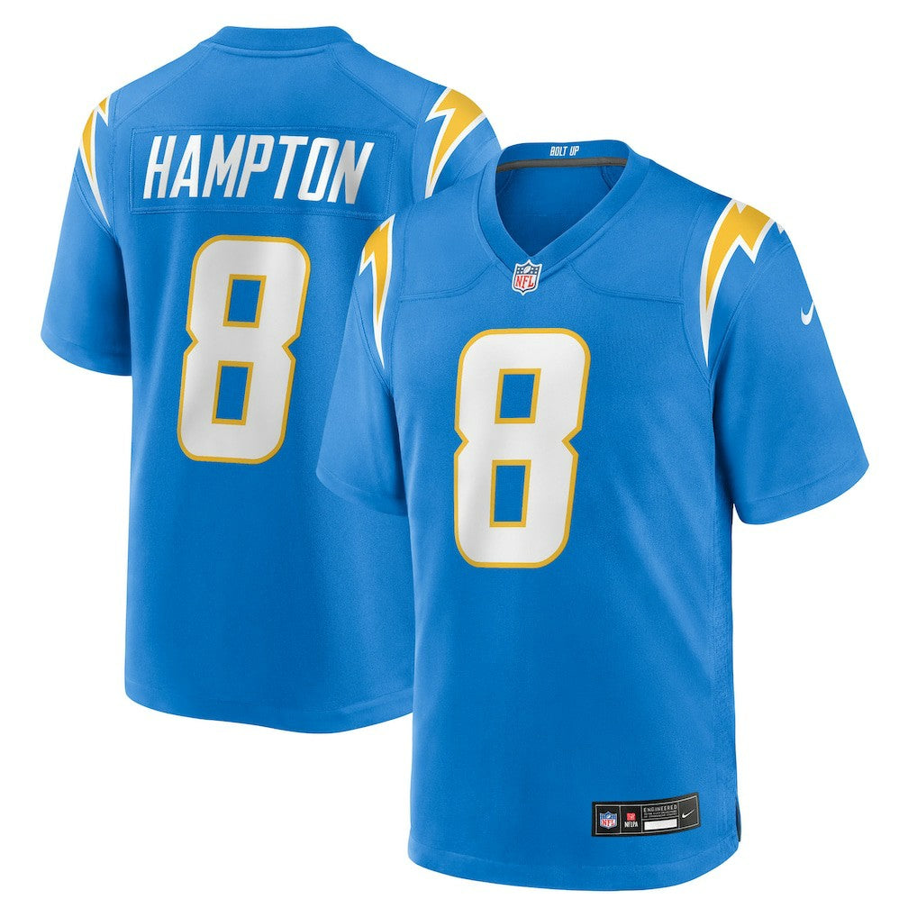 Omarion Hampton Los Angeles Chargers Team Game Jersey - Powder Blue - Nike